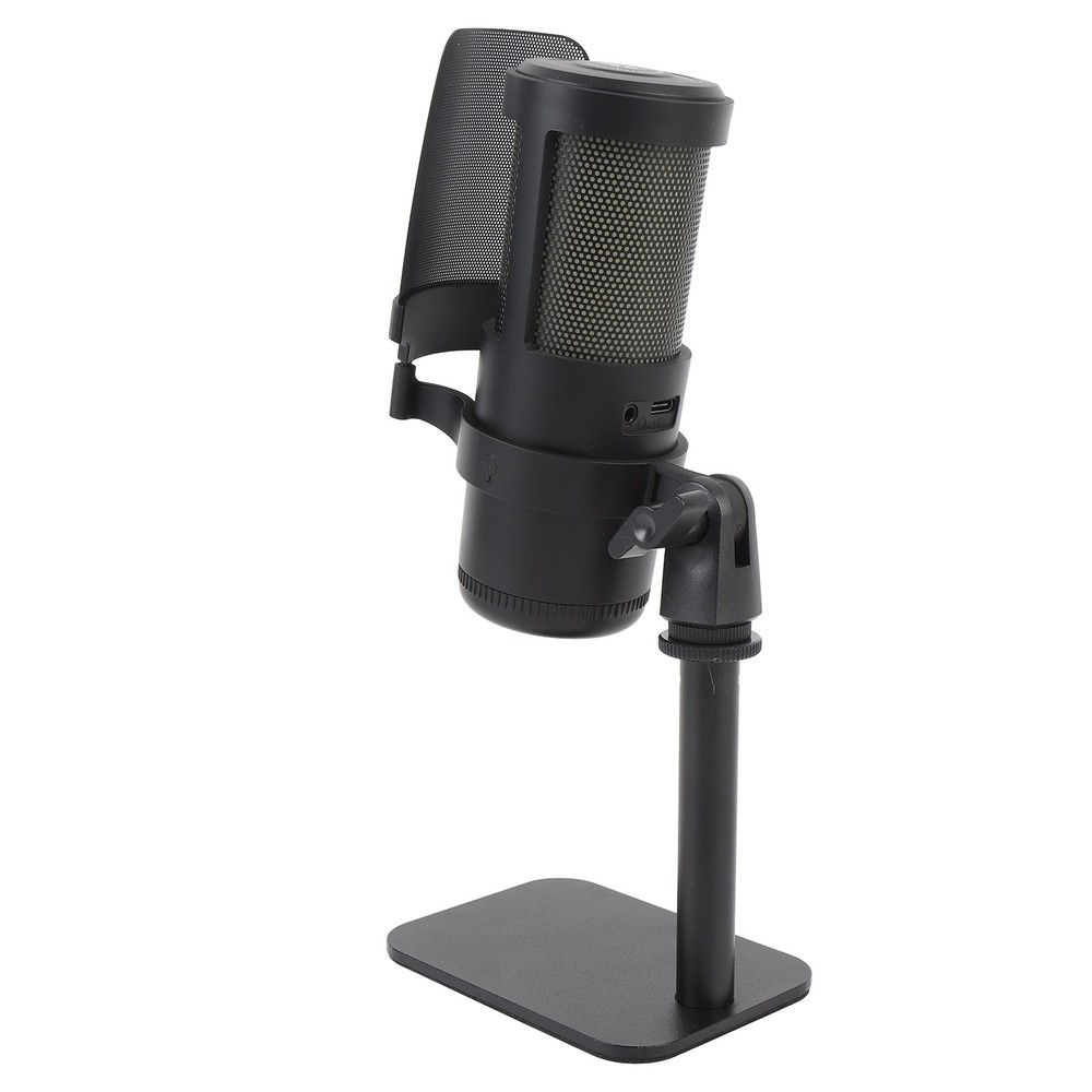 USB Microphone Type C Wired Plug And Play Computer Condenser Mic For Gaming Live