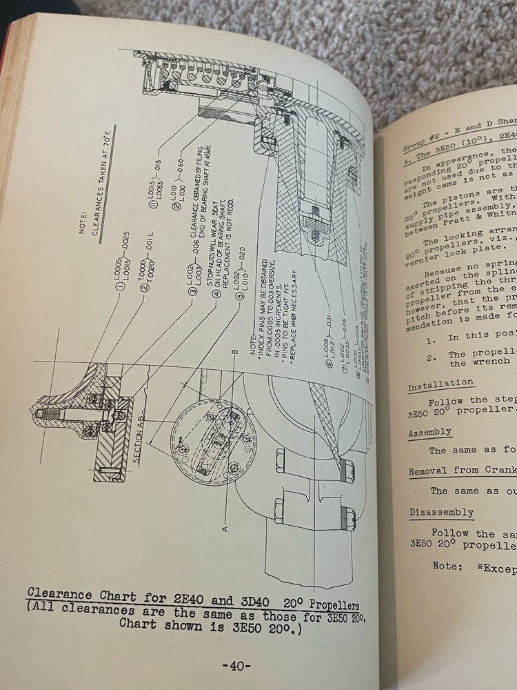 Hamilton Standard Propellers 1937 Service Manual 110-C Constant Speed & Control