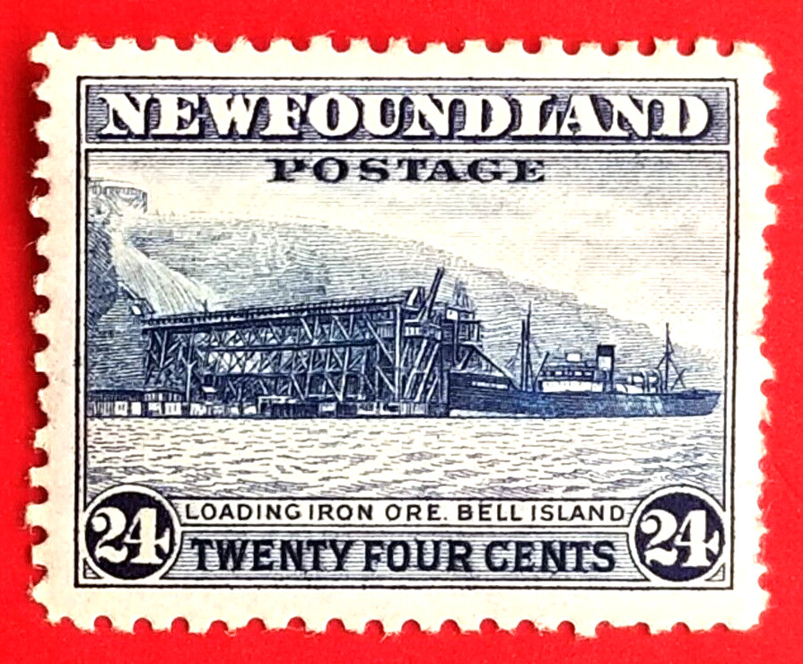 Canada Newfoundland #264 Perf 12.5 Waterlow & Sons Printing - Loading Ore MLH