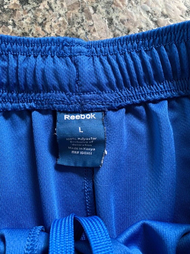 REEBOK Men's Elastic Waist With Draw String, Front Pockets Size:Large