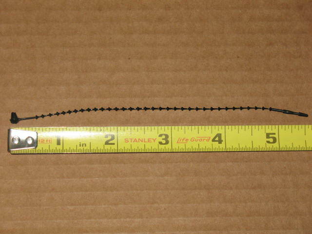 1000 5" Black Adjustable Security Beaded Loop Ties Tag Label Lock Light Duty NEW