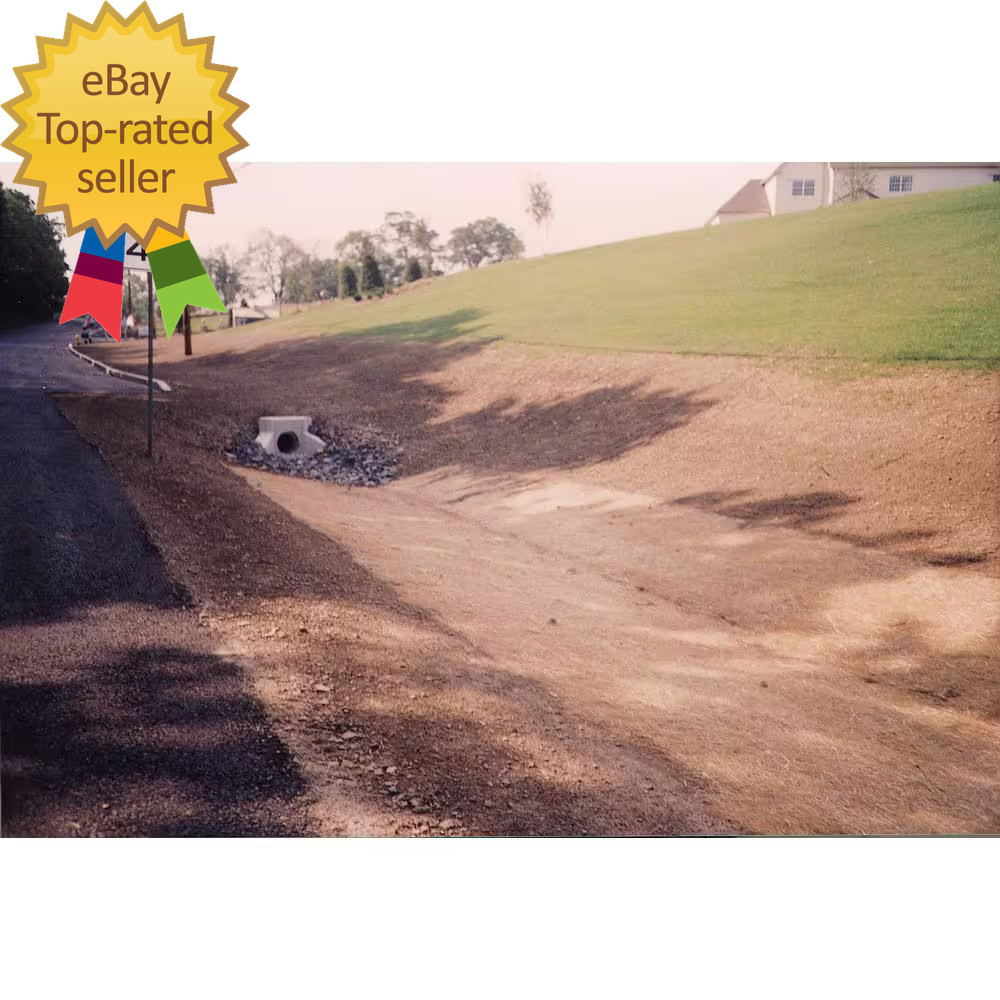 8 Ft. X 112.5 Ft. Polypropylene Single Net Straw Erosion Control Blanket