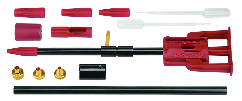 Tipton Rapid Deluxe Bore Guide Kit with 4 Muzzle Guides One Size, black, red