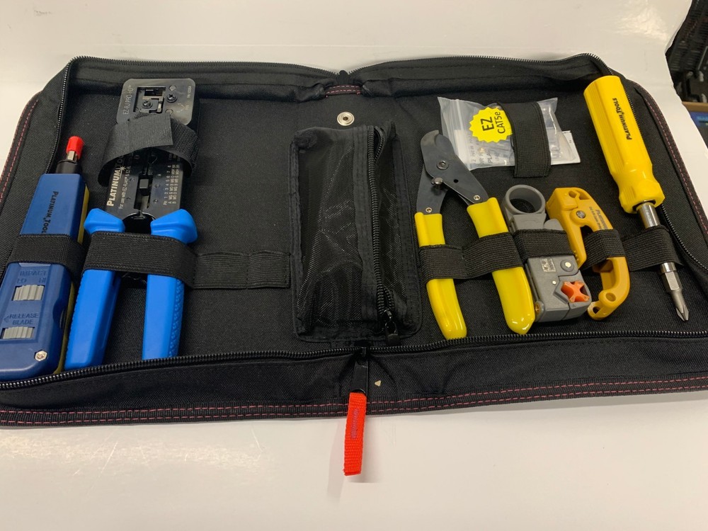 Platinum Tools 90150 Basic Twisted Pair & Coax Kit with Case