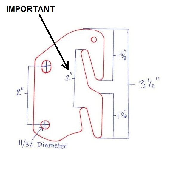 AS-IS Replacement Medium Finish Hook-On Wood Bed Frame Side Rails