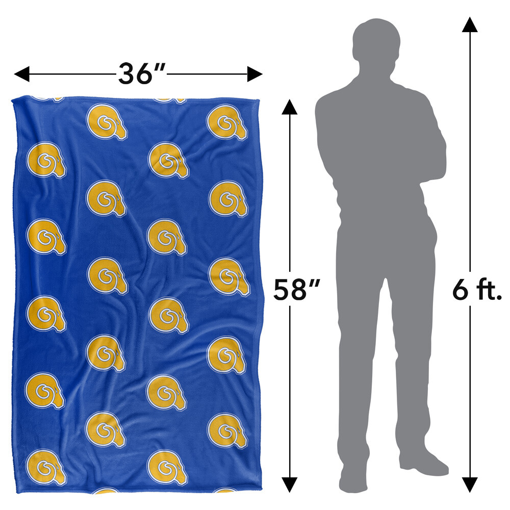 Albany State University Logo Pattern Silky Touch Super Soft Throw Blanket