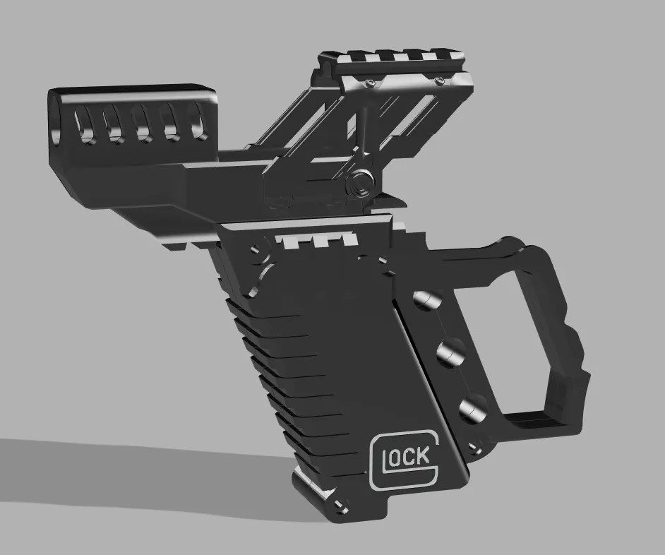 Glock G18 Front grip / Extra magazine addon (airsoft)