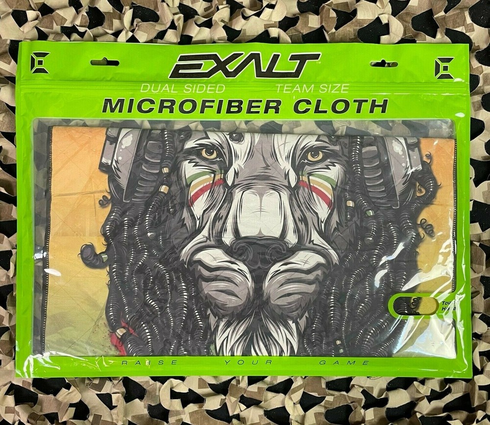 NEW Exalt Microfiber Team Goggle Cloth - Rasta Lion