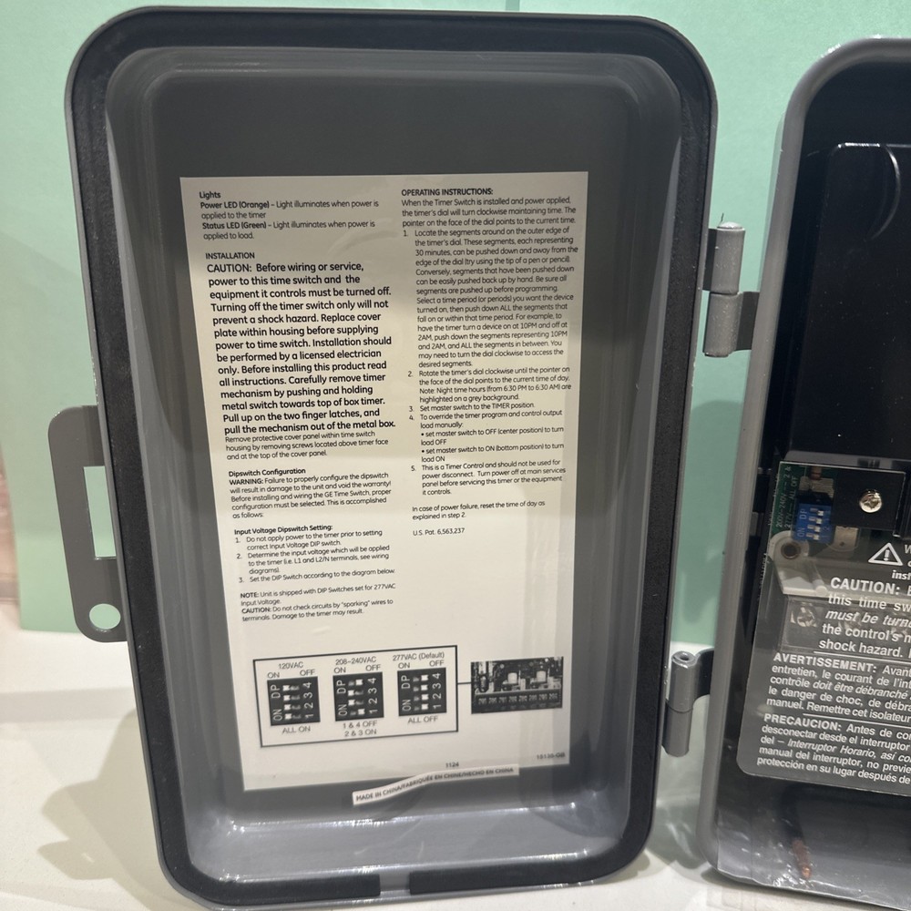 GE General Electric Mechanical Time Switch Model