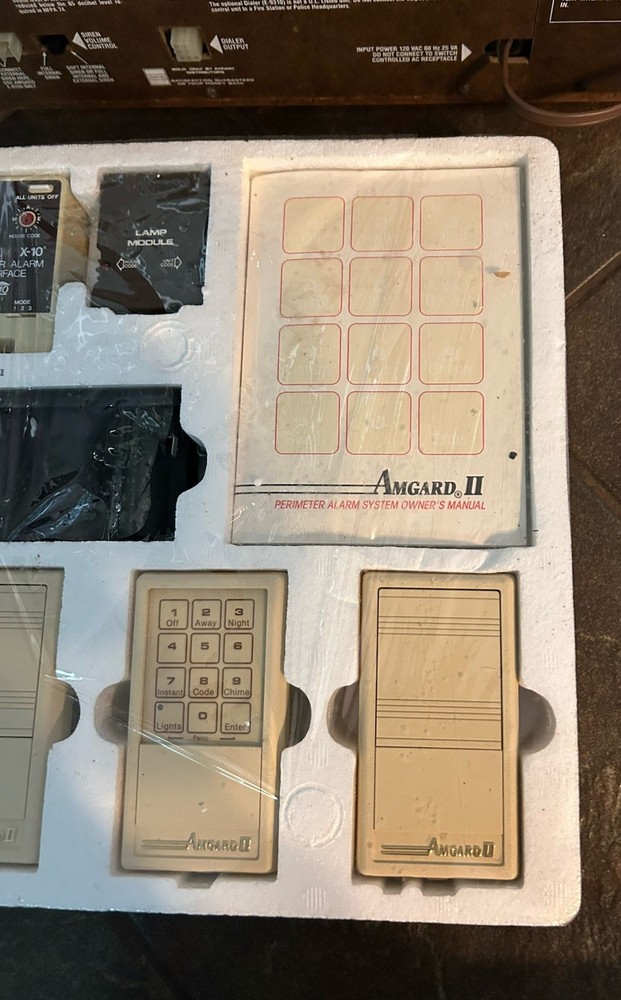 Vintage Amgard II Wireless Security System