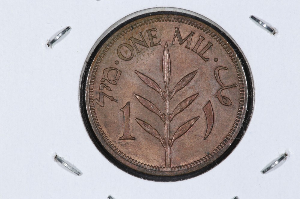 1942 1 One Mils Palestine - KM# 1