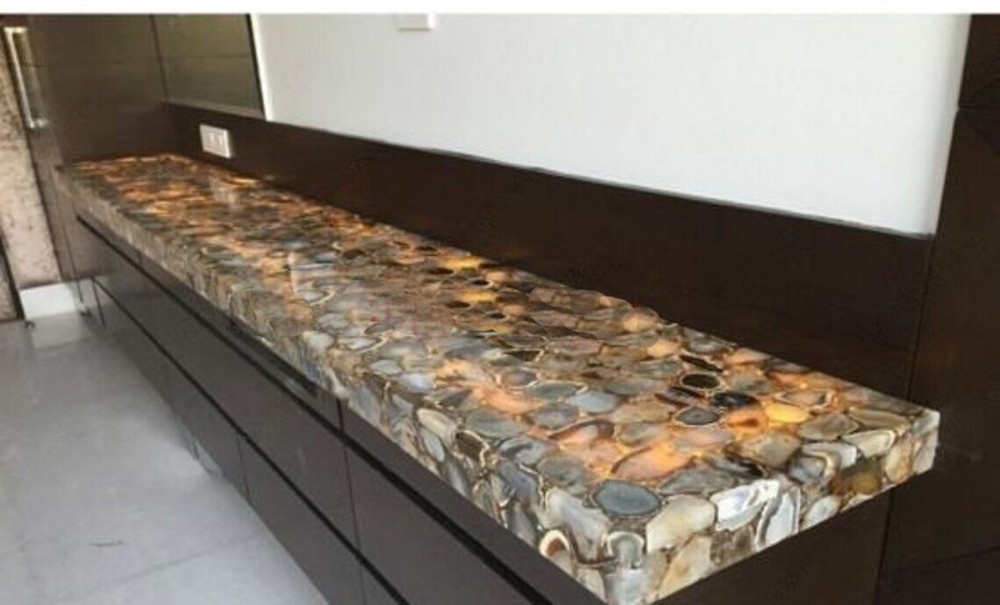24"x15" Wild Agate Slab, Agate Dining Table, Agate Centre Table, Agate Slabs Top