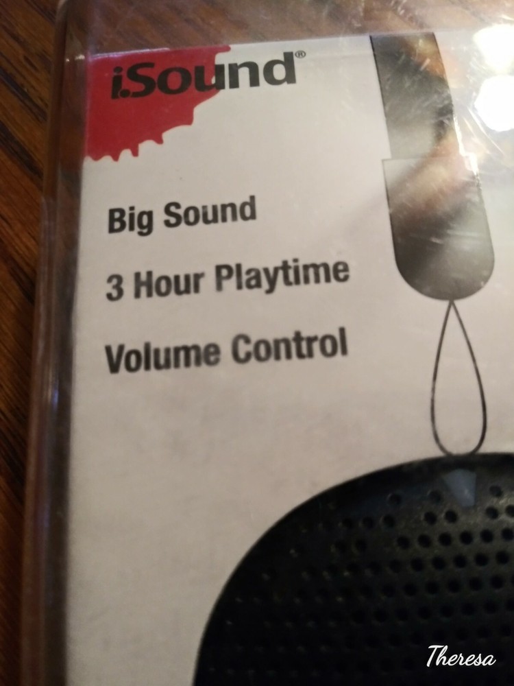Isound Pop Drop Licorice Big Sound 3 Hour Playtime Volume Control Bluetooth Spea