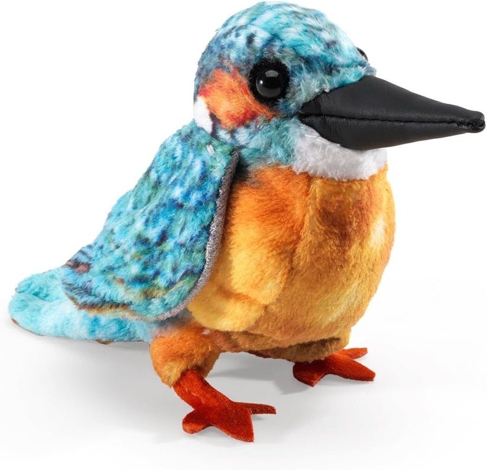 Mini Common Kingfisher Finger Puppet 5 inches