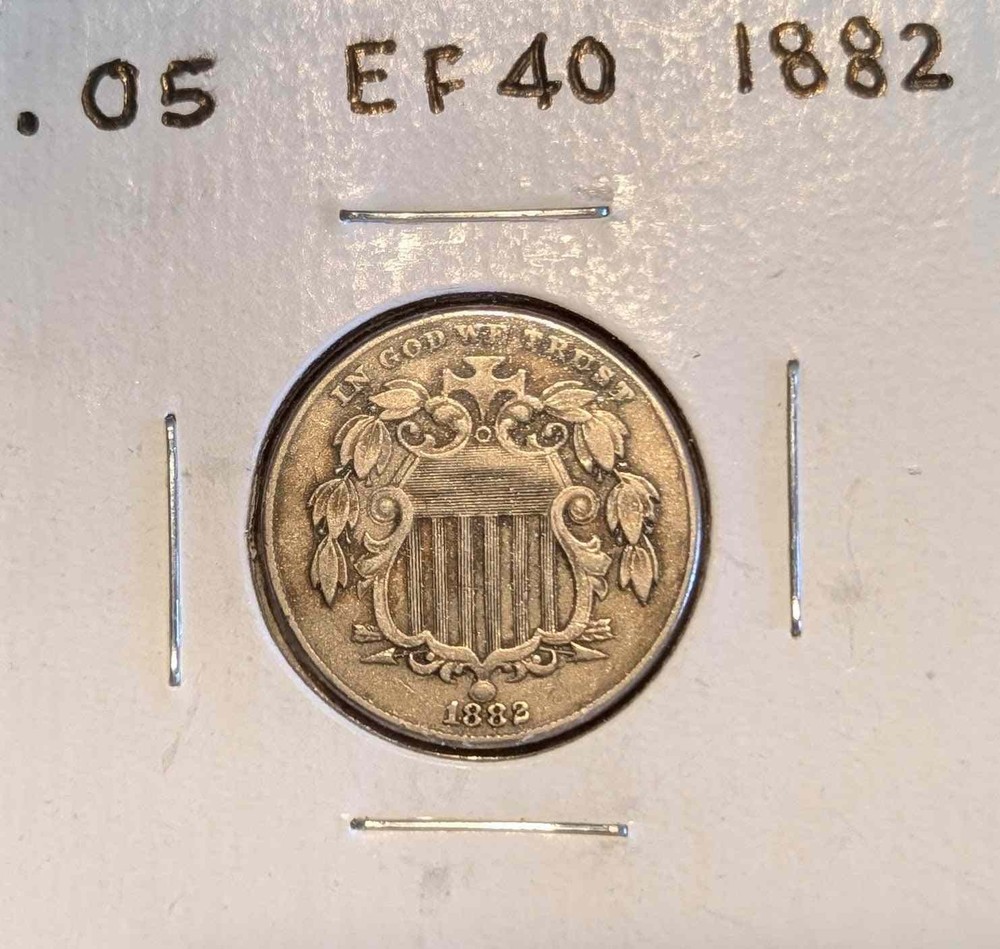 1882 SHIELD NICKEL