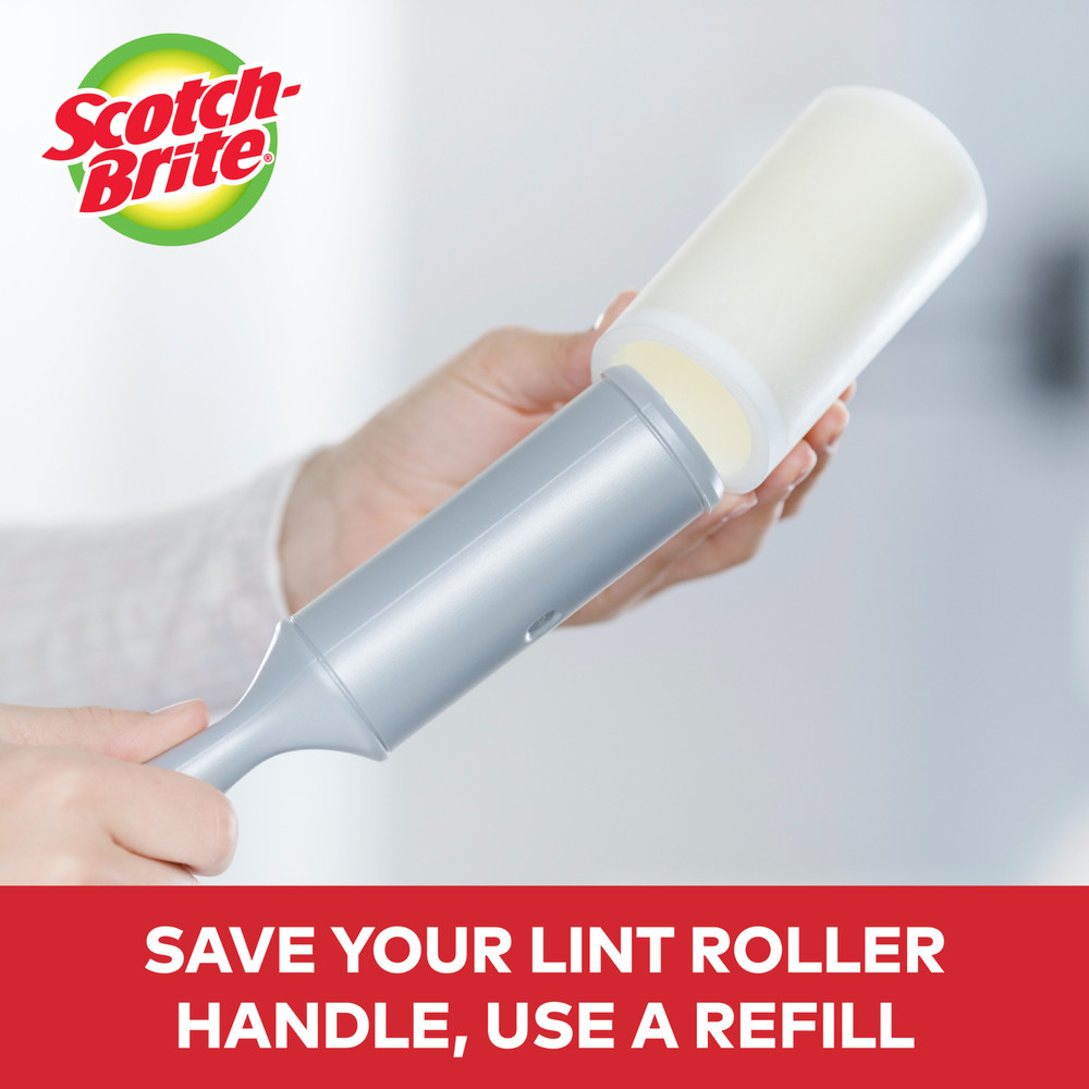 Scotch-Brite Everyday Clean Lint Rollers: 4 in. x 36.9 ft. / 70 sheets per / 2-