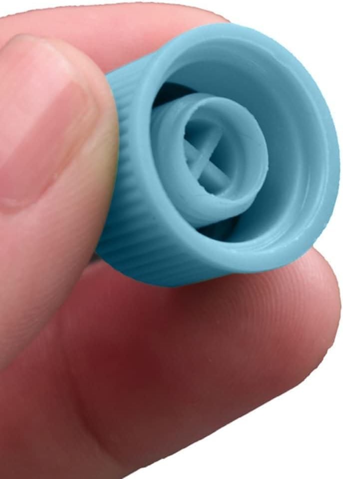 2 Pcs Blue Replacement Valve Caps for Car Air Conditioning, Leakproof blue