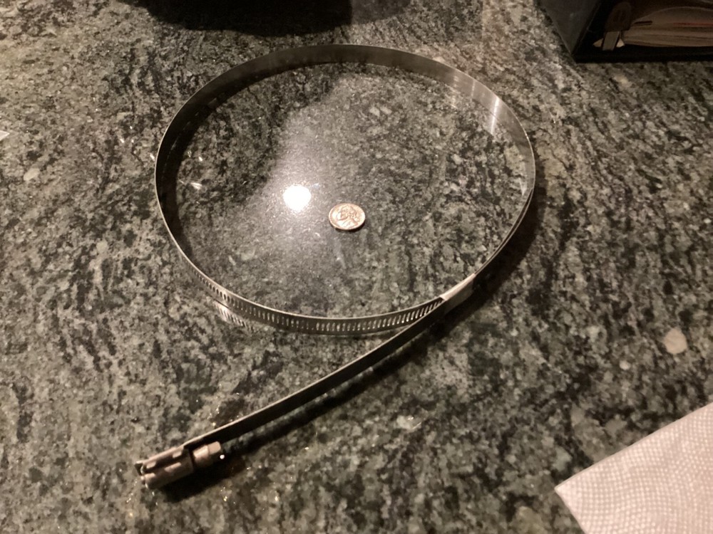 military HMMWV humvee M998 stainless steel large hose clamp air cleaner assembly