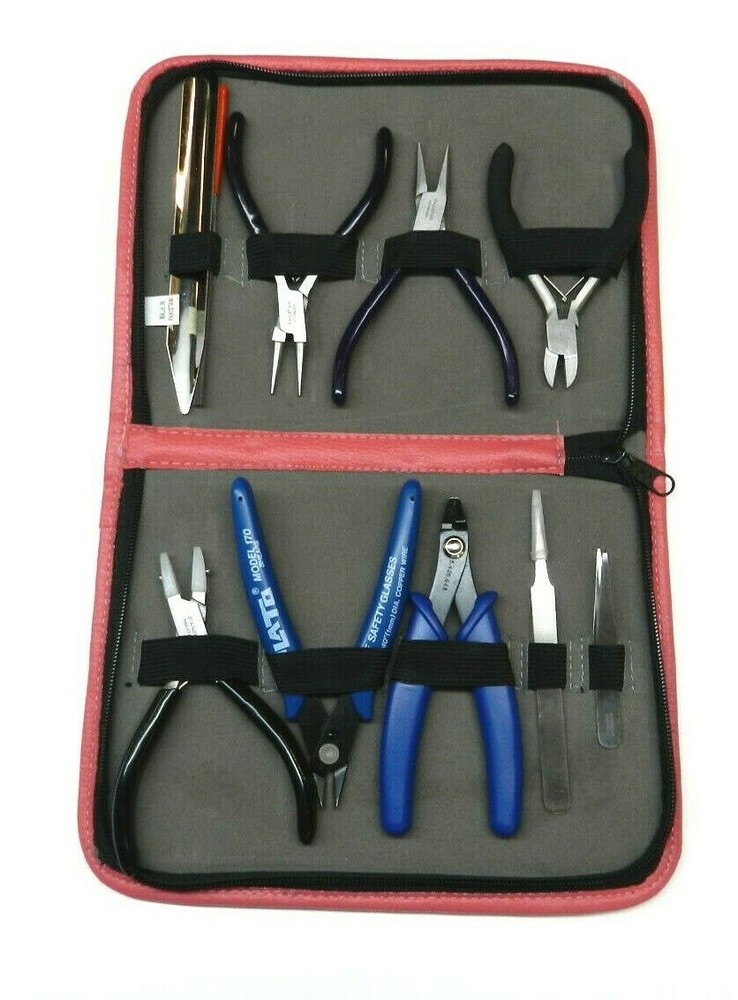 10pc Beading Tools Kit Jewelry Making Beading Tools Beaders Tools Set with Case