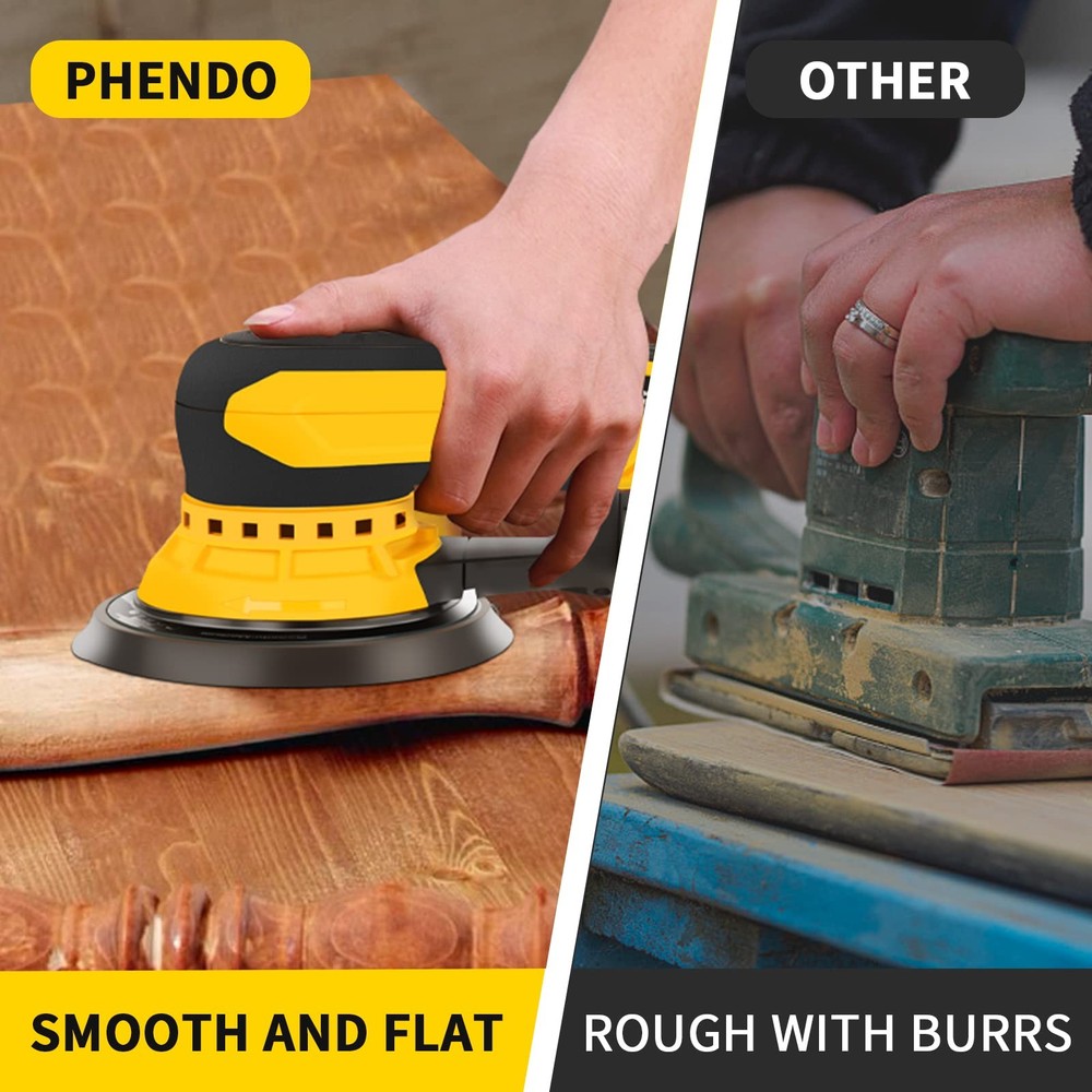 Electric Random Orbital Sander Brushless 350W 3A Multi-function Variable Speed C