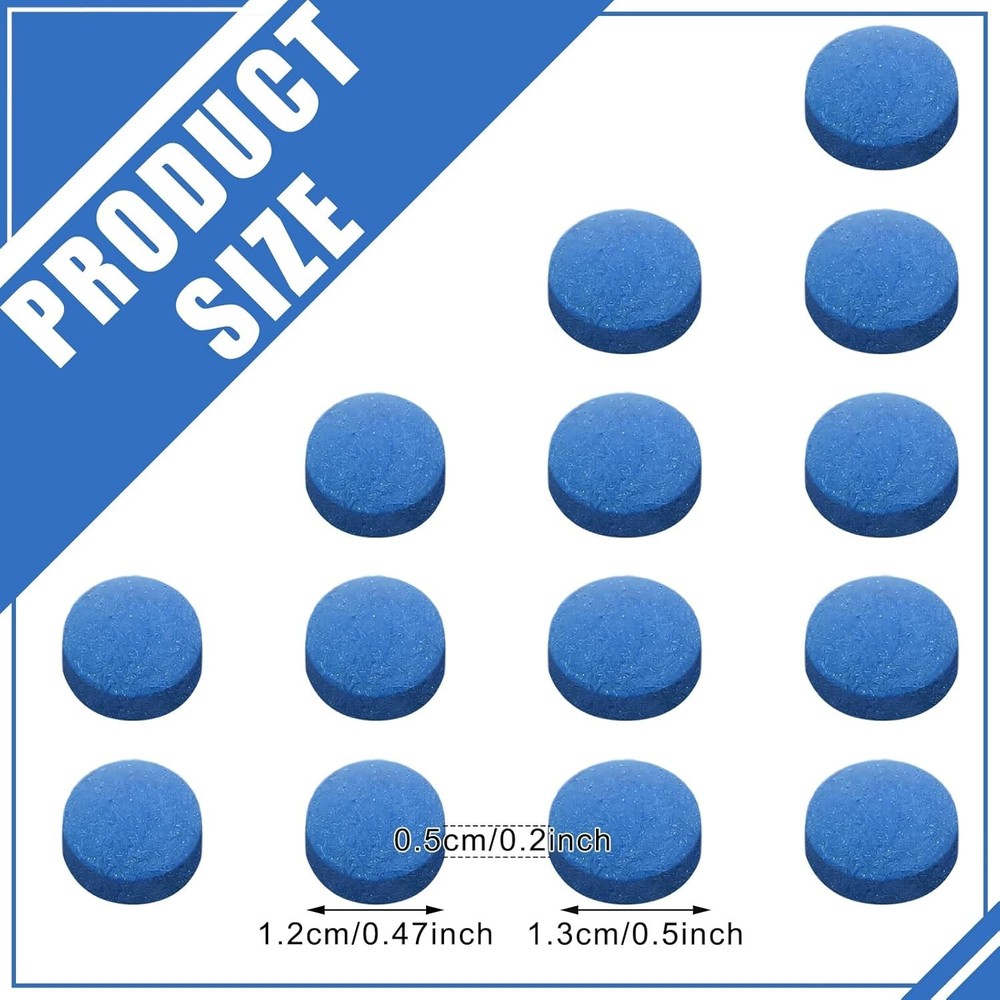 High-Quality Billiard Tip Kit - 20 Replacement Tips with Handy Storage Box