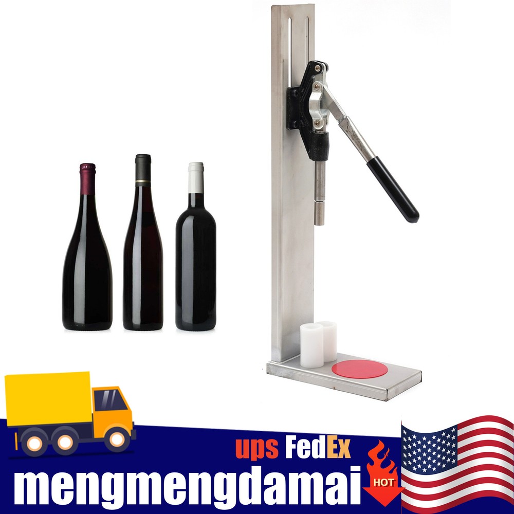 Manual Bottle Stopper Tool Hand Pressure Corker Wine Inserting Corks Pom Tool US