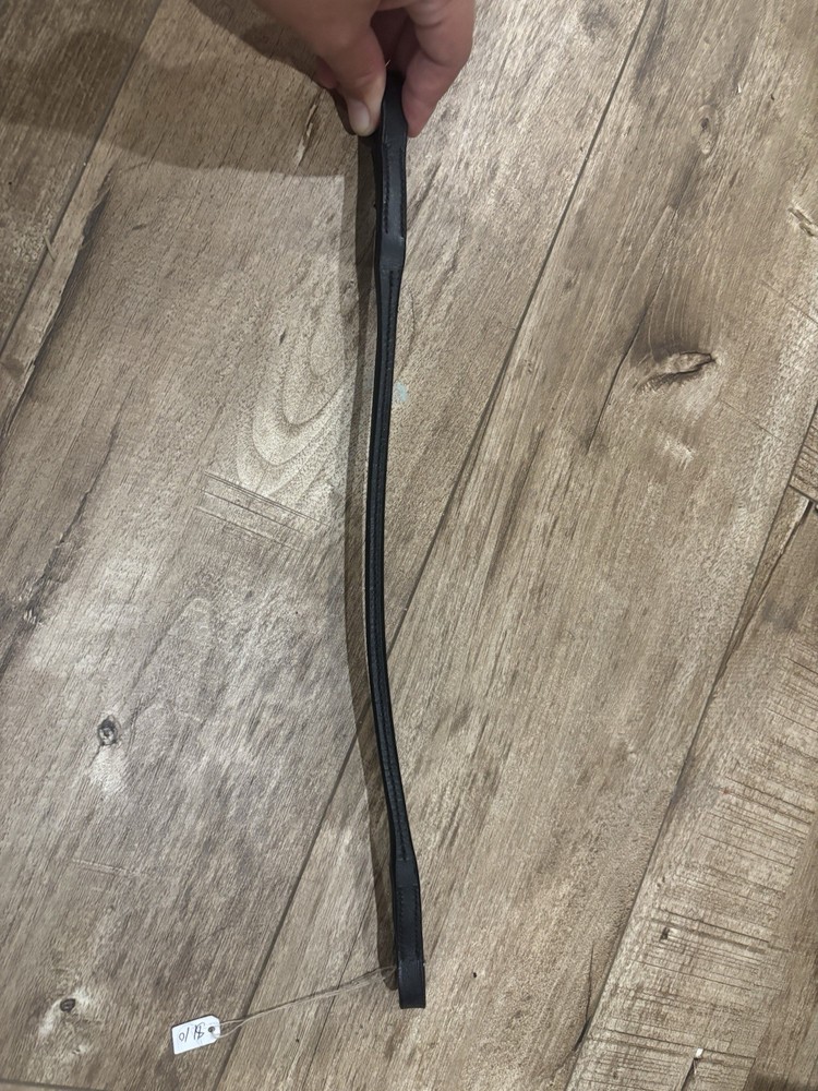 Thin Black Rolled Browband 16.5”