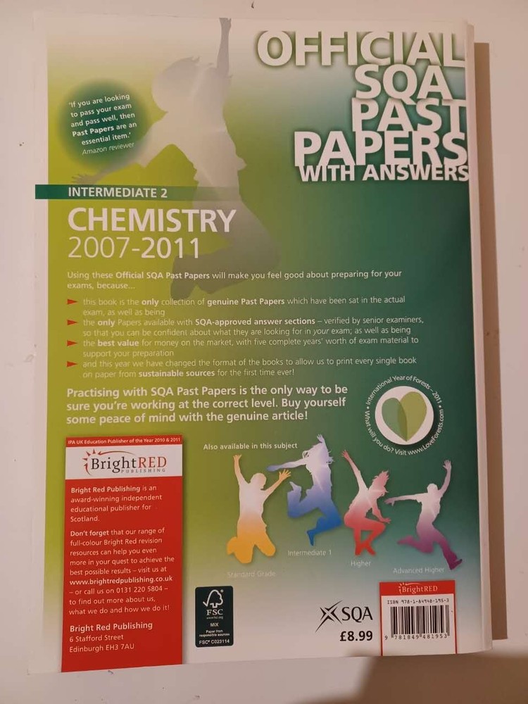 Chemistry Intermediate 2 2011 SQA Past Papers,Scottish Qualifica