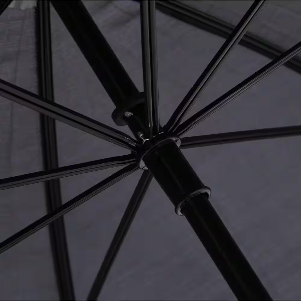5 Ft. Golf Umbrella in All Black White