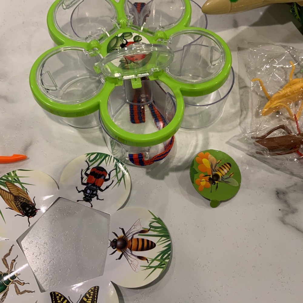 Kids Bug Catcher Kit Binoculars, Magnifying Glasses, Bug Container, Nets, Insect
