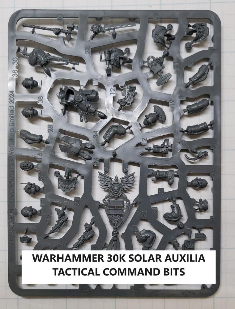 Warhammer 30k Solar Auxilia Tactical Command Section BITS BITZ Multi Listing