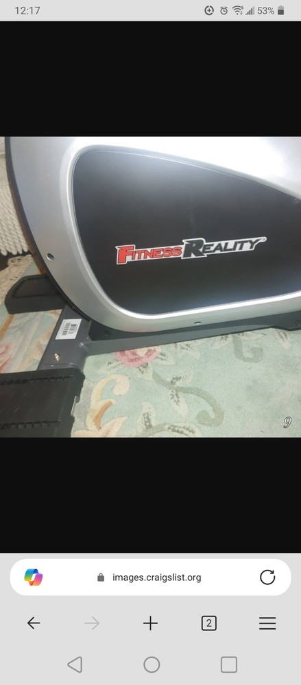FitnessReality Rowing Machine Model #2636