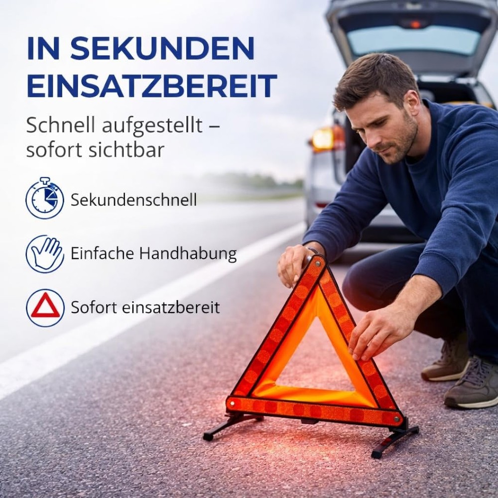 V16 Warning Light IDADA 21020060 Warning Triangle & Breakdown Triangle EU Approval 20...