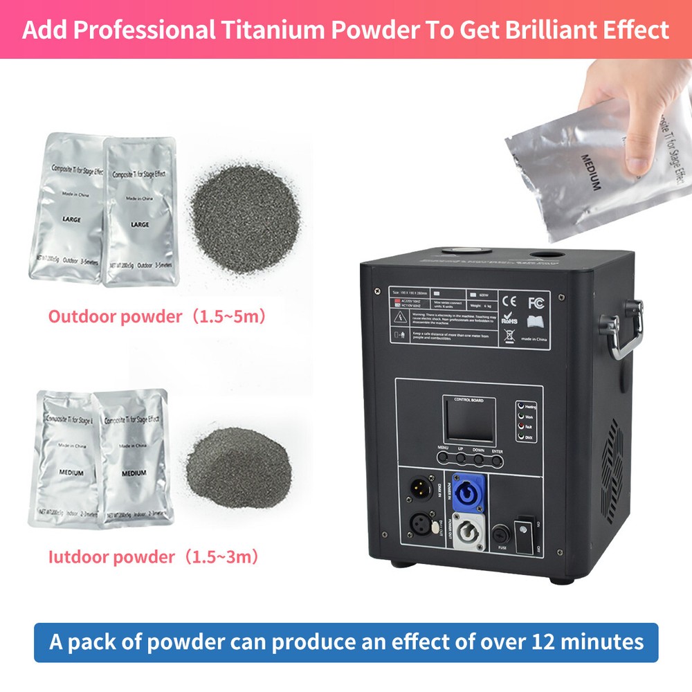 750W Cold Spark Machine Firework Machine DMX DJ Wedding Stage Effect Machine