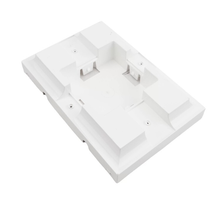 LMT White Vinyl Mailbox Support Bracket