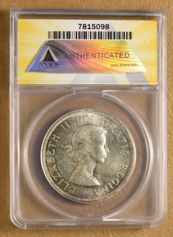 1959 Canada Silver Dollar ANACS MS63
