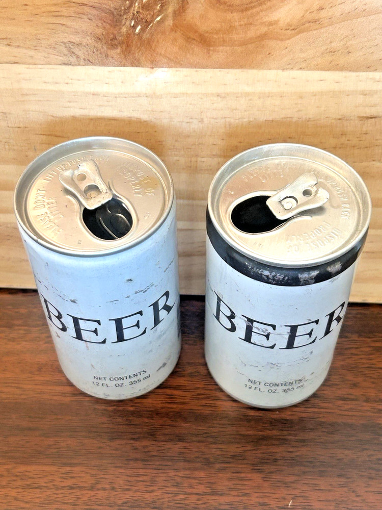 Generic BEER Cans 2-Pack! Circa Early 1980’s!