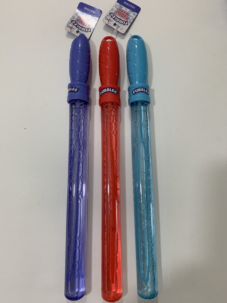 Fubbles Bubble Wands Set Of 3 4 Oz.
