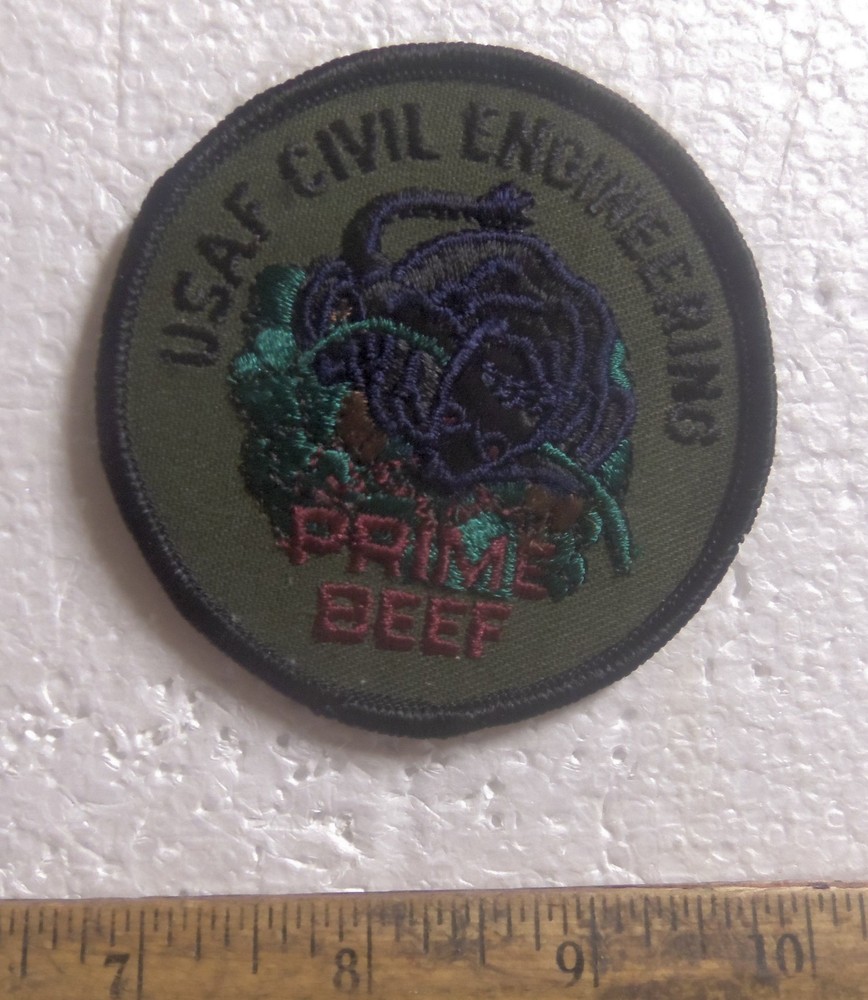 US Air Force – Civil Engineering – Prime Beef Embroidered Patch