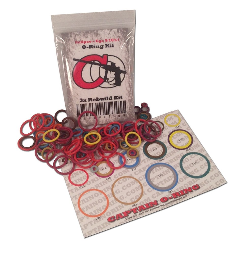 Planet Eclipse GEO 2 , GEO 2.1 - Color Coded 3x Oring Rebuild Kit