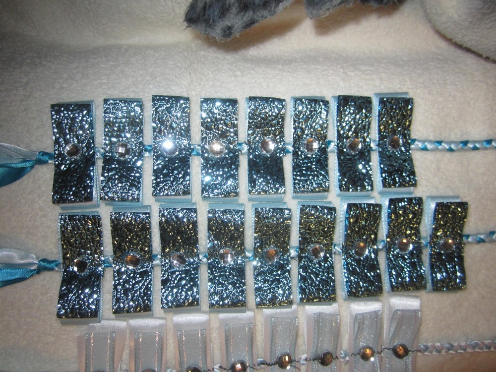 FOX TROTTER SHOW RIBBONS - LIGHT BLUE styles READY TO MAIL