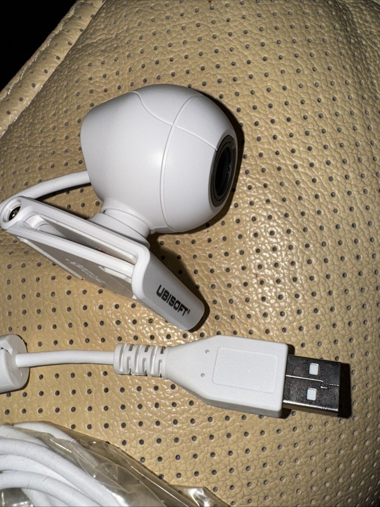 Hercules Ubisoft USB Camera PC, Mac, Game Consoles Webcam WC04 White