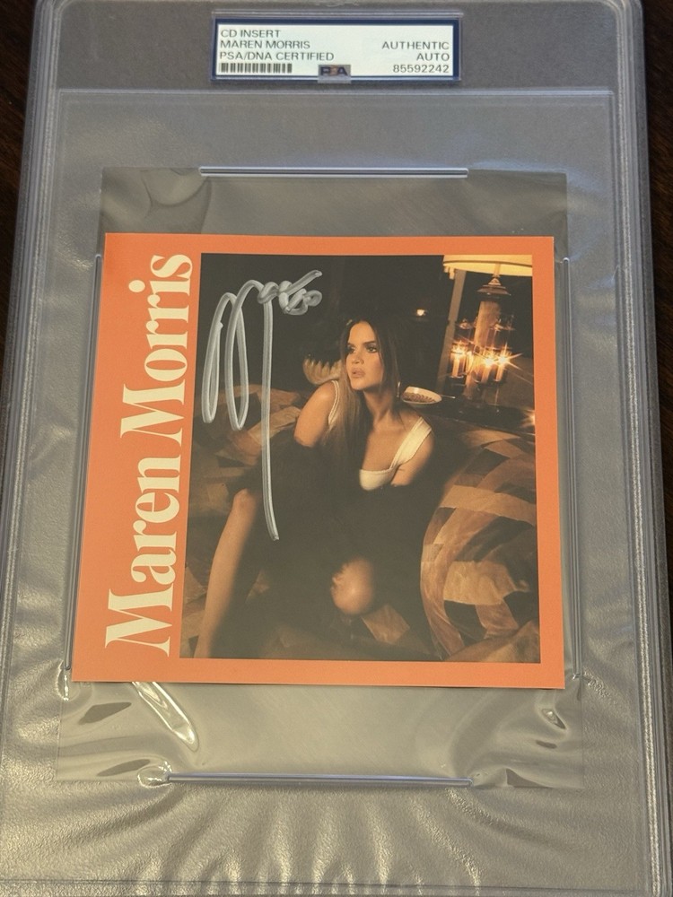 Maren Morris Signed “Dreamsicle” CD Insert