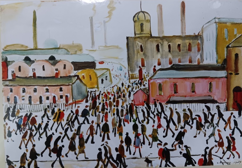 Going to Work 1000pc Puzzle – LS Lowry Industrial Crowd Scene