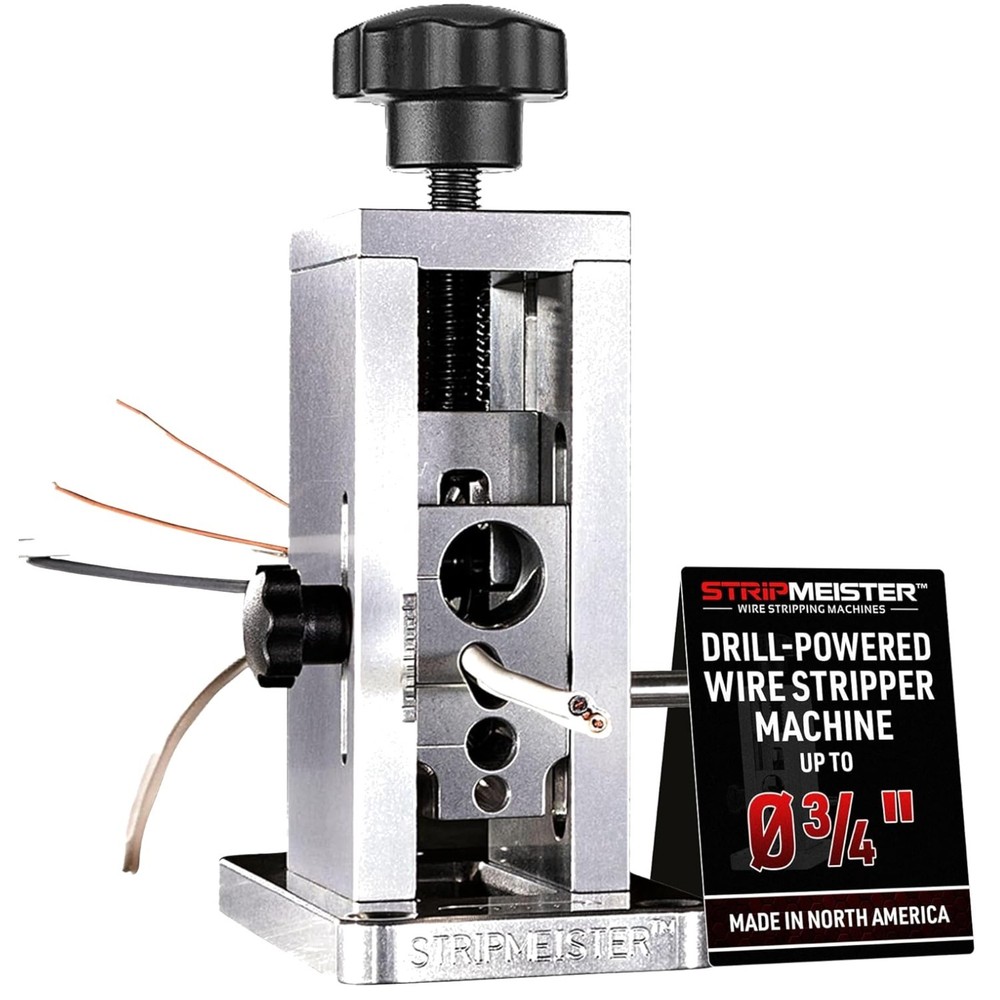 Portable Drill-Powered Wire Stripper