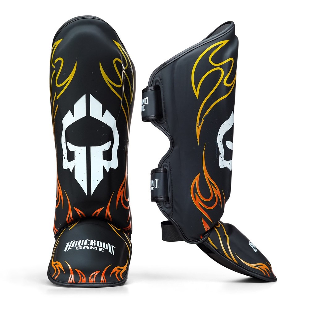 Ground Game Flames shin guards