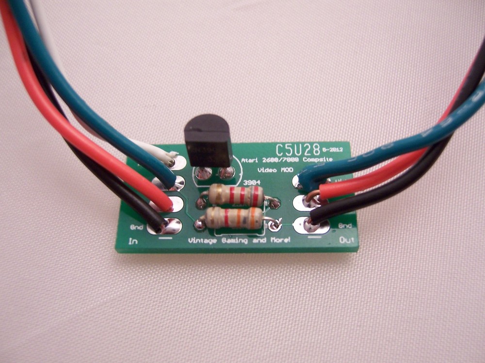 Atari 2600/7800 Composite Video Mod Upgrade Kit - DIY