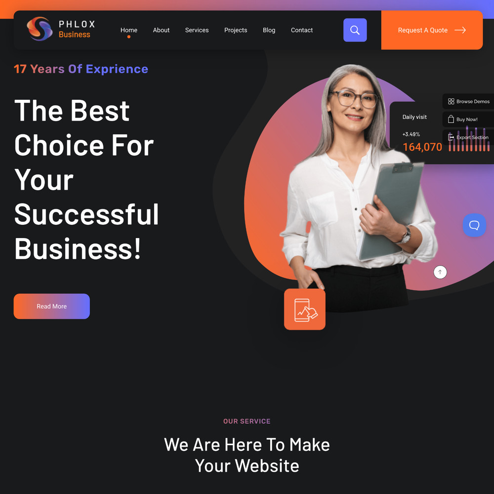 Web Business Website Design with Free VPS Web Hosting and Installation