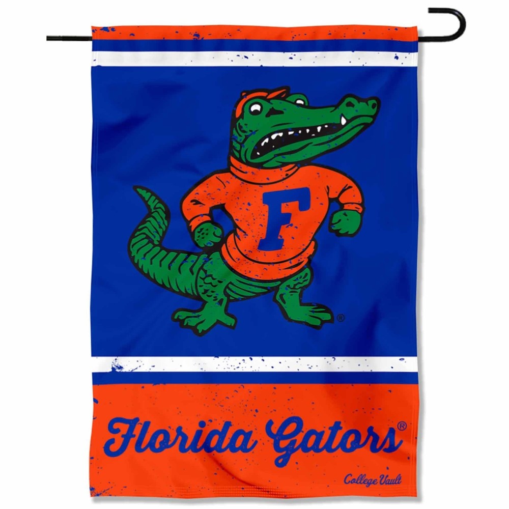 Florida Gators Vintage Retro Throwback Garden Flag