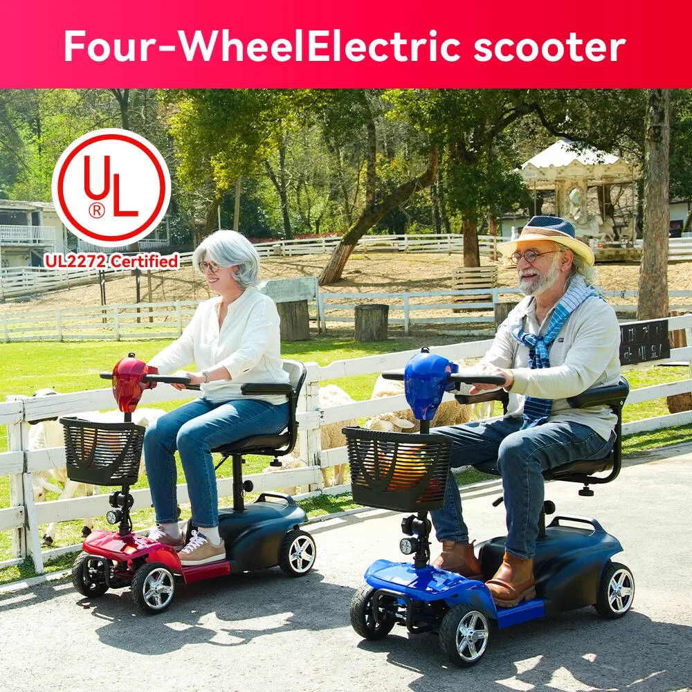 Mobility Scooter,Folding 4 Wheels Mobility Scooters for Seniors,Replacement E...